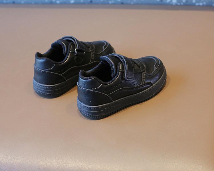 2025 Весна и Осень Детские Белые Кожаные Спортивные Кроссовки - Мягкая Подошва Для Мальчиков И Девочек