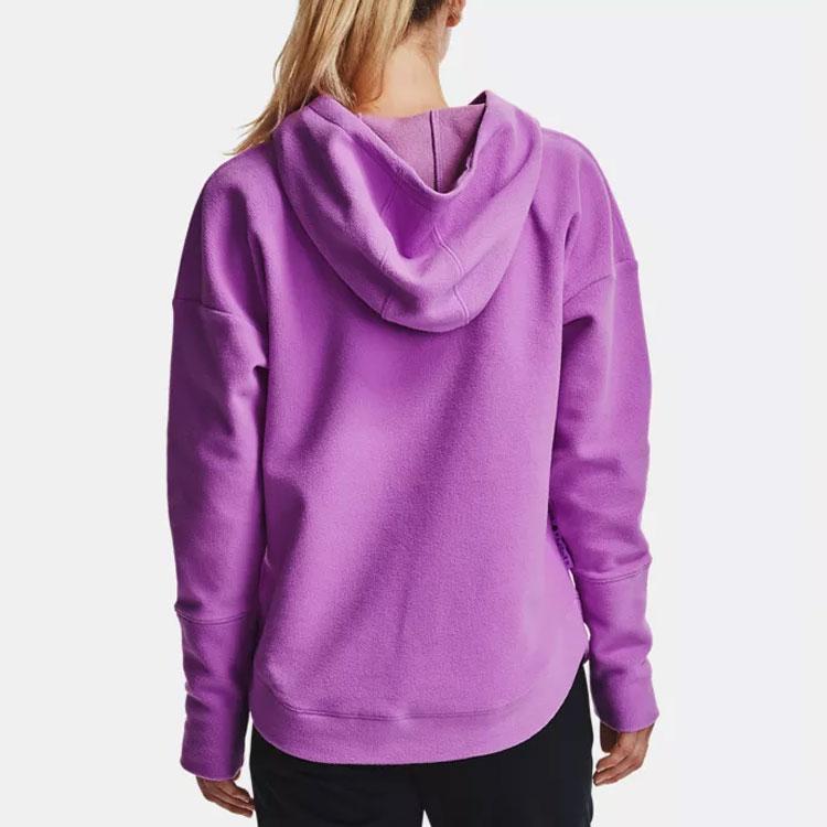 Under Armour Recover Повседневная флисовая толстовка с капюшоном для тренировок Женская толстовка Фиолетовый 1356346-568