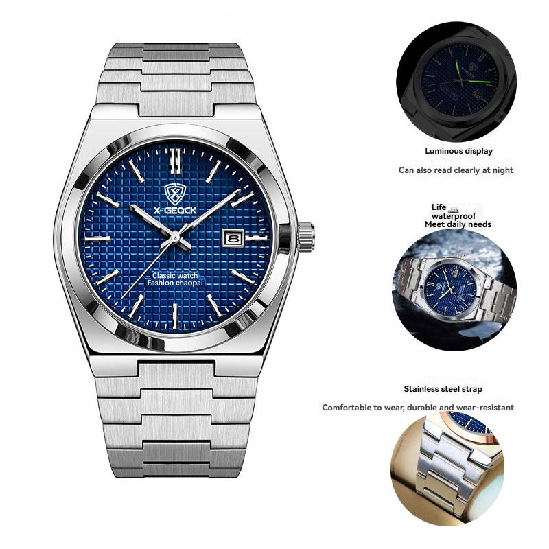 2026 Luxury Watches New Casual Stainless Steel Band Business Quartz Wristwatch With Luminous Pointers Montre Pour Homme