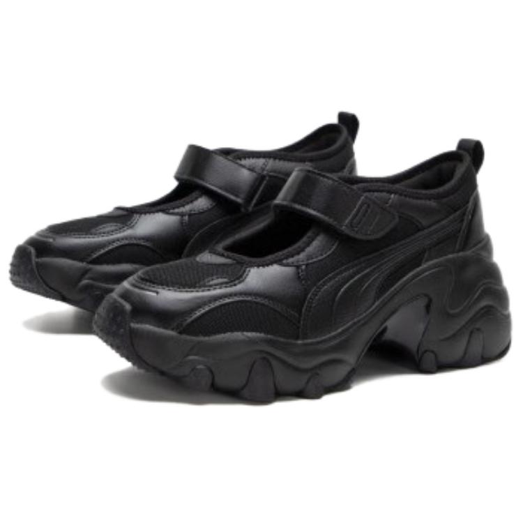 Puma Сандалии на танкетке Pulsar, черные женские кроссовки, состаренное серебро 398677-02