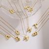 HECHENG,Chunky Alphabet Balloon Bubble Initial Letter Pendant Necklace for Women Men Gold Plated Necklaces Charm Jewelry