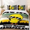 Pewpew Madafakas Custom Name 3pc Set Perfect for Bedroom Use Comfortable Bedding Set Includes a Duvet Cover and Two Pillowcases Ideal Birthday or Chri
