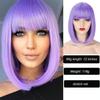 Spot wig women's white short BOBO head air bangs fashion shoulder-length collarbone hair hot sale