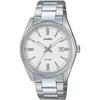 Мужские аналоговые кварцевые часы Casio MTP-1302DA-7AV, серебристый металлический ремешок