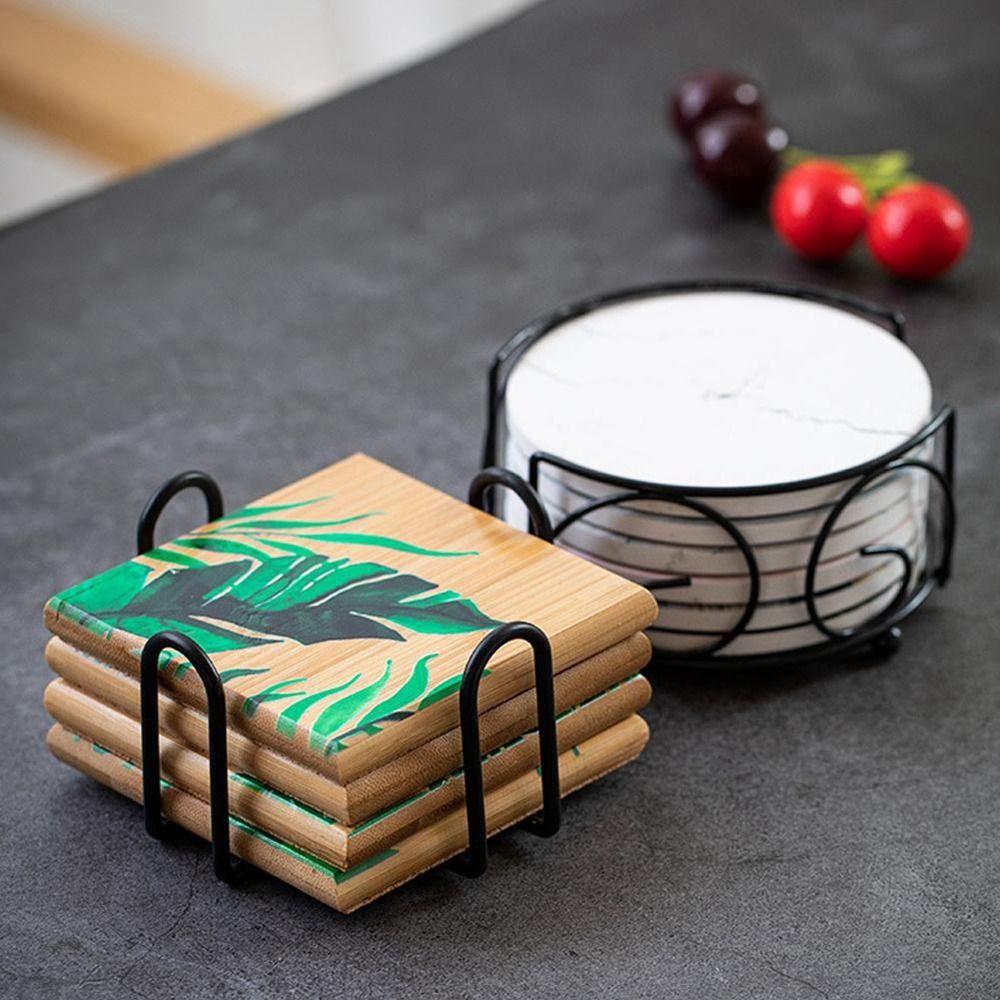 Кружка для круглых и квадратных подставок, прочный коврик для чашки, поднос, держатель для подставки, стойка для подставки, рамки для коврика для чашки