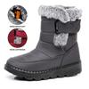 Large Size High Top Snow Boots with Thick Fleece, Unisex Cotton Shoes, Winter Warm Cotton Boots for Women