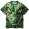 Plus Size XL-7XL Men's T-shirt Snake Pattern 3D Printed Top T-shirt Summer New Street Fashion T-shirts
