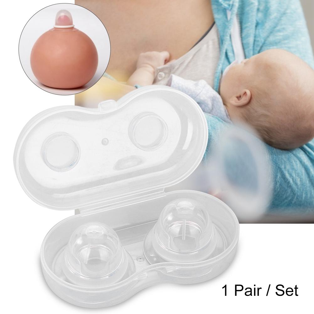 1 пара силиконовых корректоров для сосков, съемники для сосков для плоских втянутых сосков, помощь при грудном вскармливании