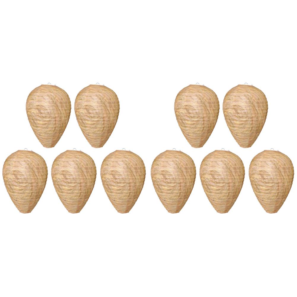 1-10 шт., приманка для осиного гнезда, отпугивающие шершни, нетоксичные поддельные гнезда, приманка для пчел, улей, фонари, подвесные ловушки для сада и патио