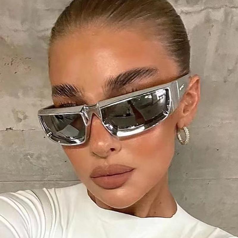 New Sports Sunglasses Women Punk Goggle Brand Designer Sun Glasses Men Silver Shades Uv400 Eyewear