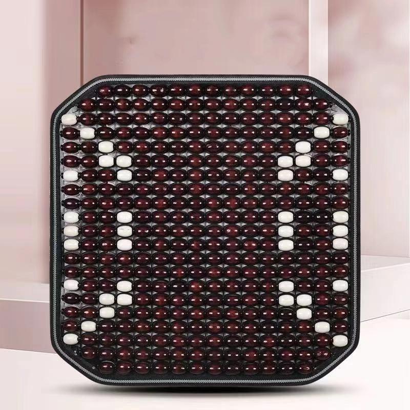 Летняя подушка на сиденье автомобиля из деревянных бусин, дышащий прохладный коврик, универсальная вентилируемая охлаждающая накладка на сиденье для всех сезонов