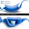 Customizable Adult Silicone Swimming Goggles Waterproof with Anti-Fog Surf Earplugs for Swimming Pool Use