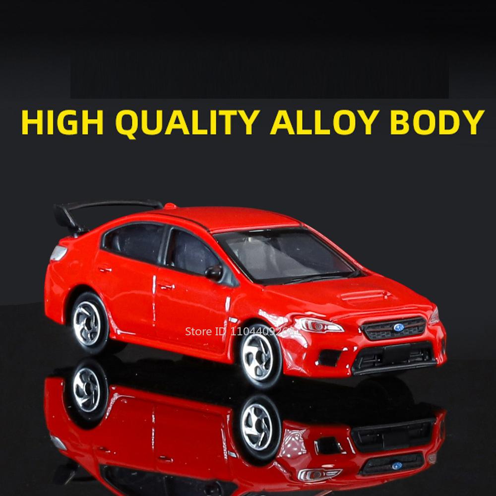 1:64 Subaru WRX STI Мини-модель спортивного автомобиля Игрушка Металлический корпус Резиновые шины Модели-симуляторы Транспортные средства Подарки для парня
