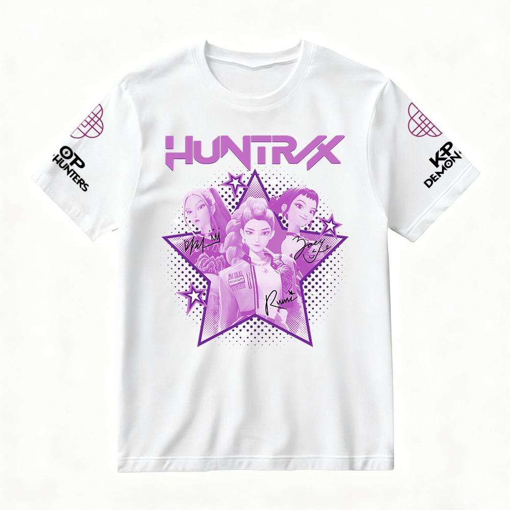 Женские футболки Женские KPop Охотники на демонов 3D Милые Принтованные Модные Повседневные Футболки