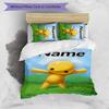 3pcs Custom Name Wobbly Life Bedding Set Duvet Cover Closure Includes 1 Duvet Cover & 2 Pillowcases for All Seasons Bedroom Decor