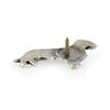 Dachshund  - Silver-plated dog brooch, elegant pin, jacket lapel decoration by Art-Dog brand