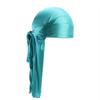 Унисекс Взрослый Сатиновый Длинный Хвост Durag Банданы Шапка Пиратская Шляпа Тюрбан Мужской Хип-Хоп Шелковистая Повязка на Голову Бандана Мотоциклиста Женские Головные Уборы