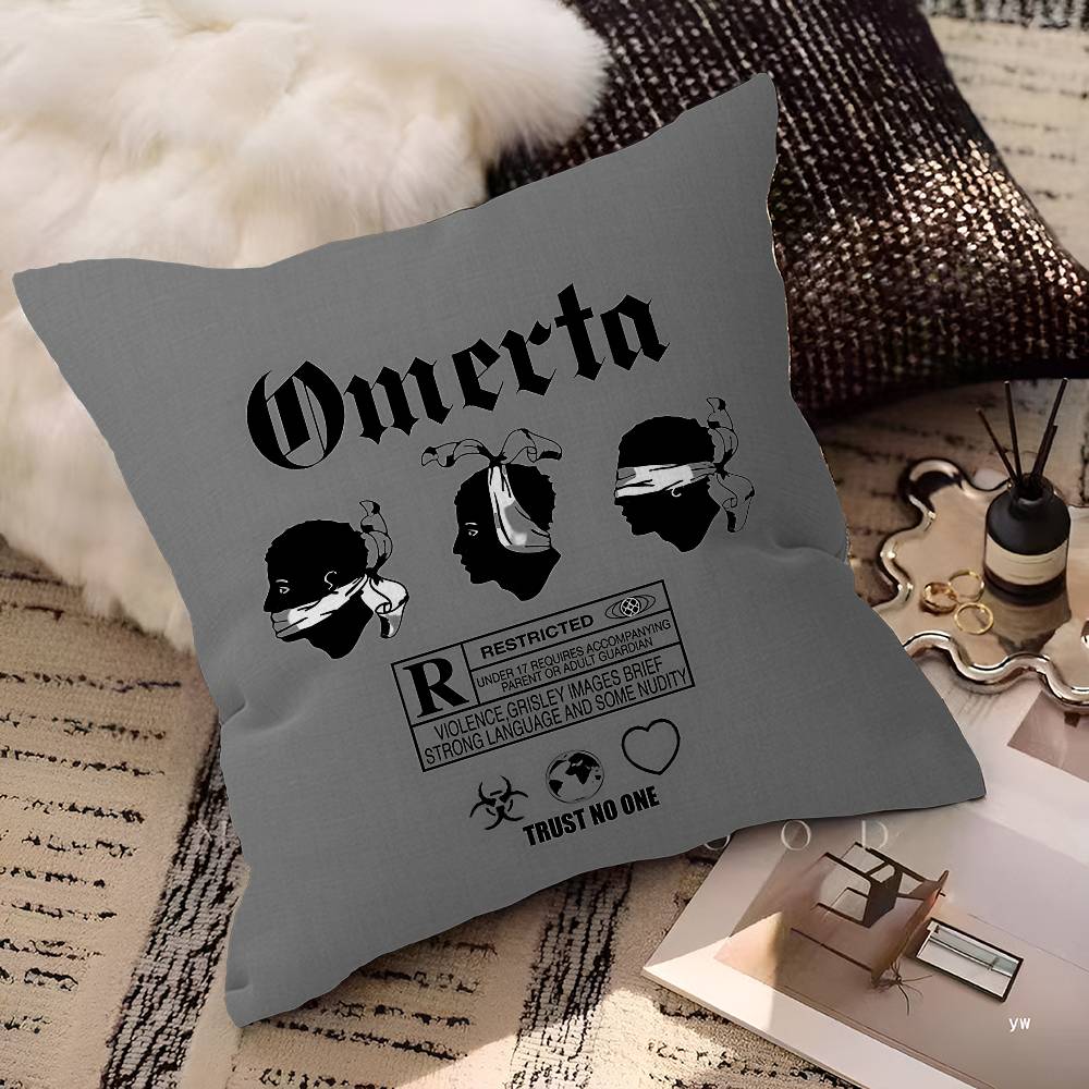 Подушка Singer O-Omerta 47 R-Records Наволочка Декоративная Наволочка Наволочка с Принтом Для Дивана