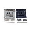 Electric Guitar 3rd String Flat Mount Bridge Tailpiece, Fixed String Pull Plate, Black Silver