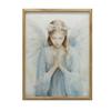 Poster Portrait of an Angel In a Delicate Dress Poster Portrait of an Angel In a Delicate Dress, 40X50 Cm, Black Aluminum Frame, 230 Gsm Matte Paper