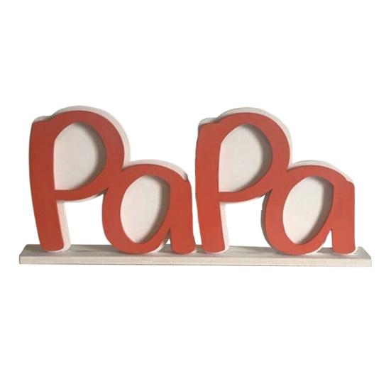 Акриловая фоторамка ко Дню отца, держатель для фоторамки с надписью «Папа-папа», настольный знак, украшение для рабочего стола, подарок на день рождения, дедушка, муж