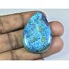 28X41X06MM Natural Shattuckite Pear Shape Cabochon Loose Gemstone 68Cts. D-128