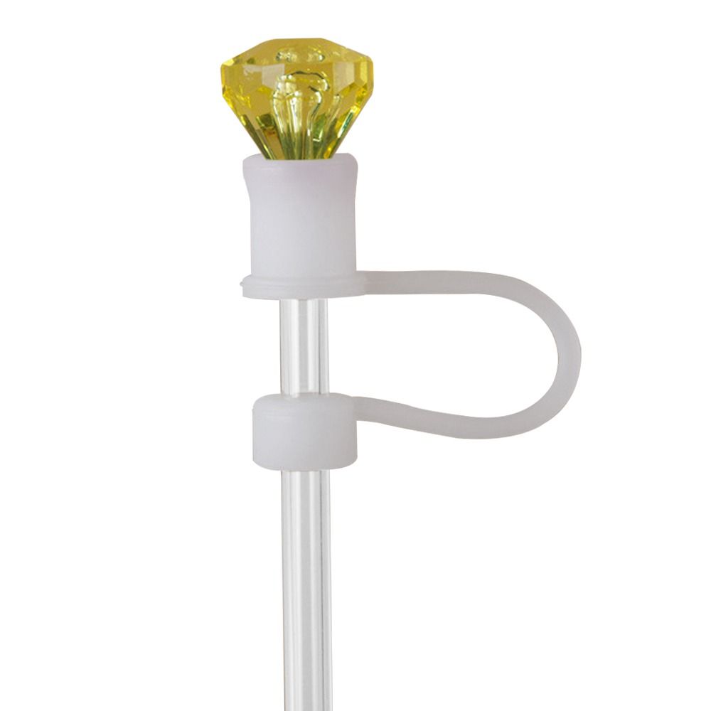 Аксессуары для чашек Пылезащитный колпачок для соломинок в форме ромба Силиконовая заглушка для бутылок с соломинкой