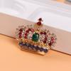 Crown Design Brooch Temperament Personality Brooch Internet Celebrity Clothes Pin Cardigan Buckle