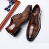 2024 High Quality Handmade Oxford Dress Shoes Men Genuine Cow Leather Suit Shoes Footwear Wedding Formal Italian Shoes Hot