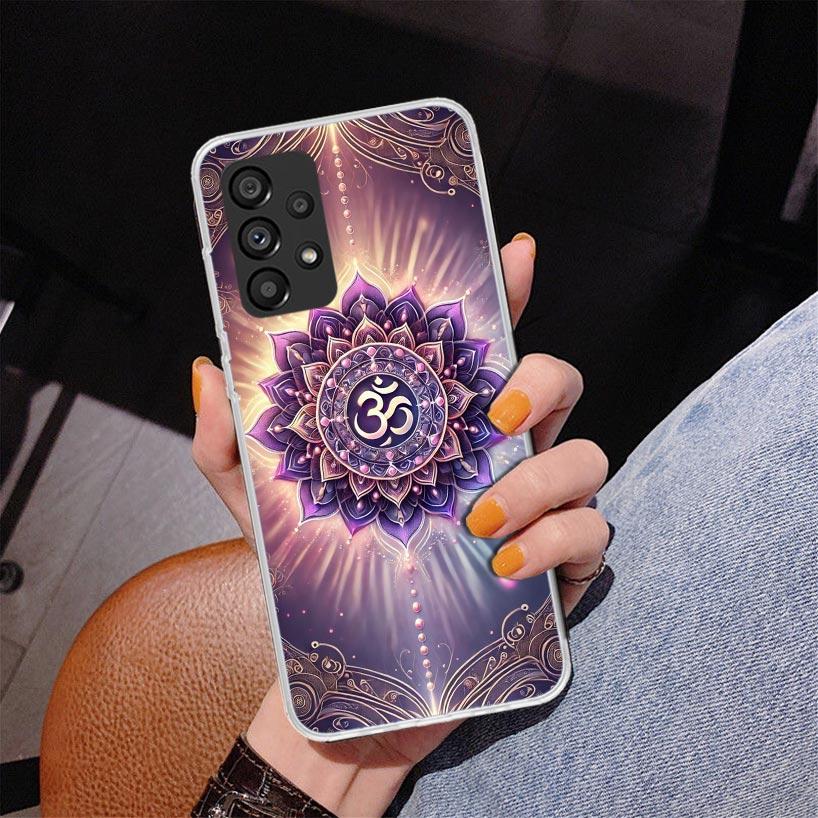 Mandala Chakra Insist Yoga Phone Case For Samsung Galaxy A52 A32 A22 A12 A51 A31 A50S A30S A20S A10S Note 20 Ultra 10 Plus S10 A