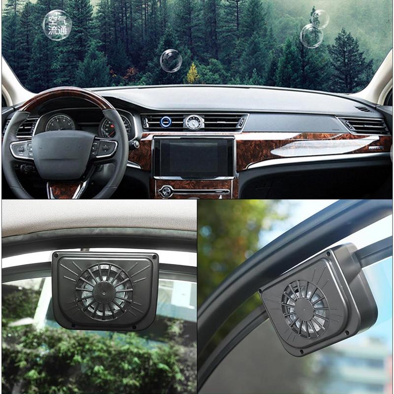 Охладитель на солнечной энергии, быстро вращающийся вентилятор для окна автомобиля, солнечный оконный вентилятор, портативный вентилятор для автомобиля, вентилятор на солнечной энергии для