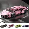 Очень популярная киберпанк версия кареты Lamborghini, модель Lego, игрушка на радиоуправлении