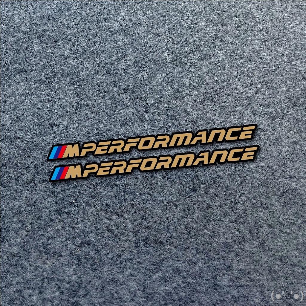 UCFF4 pcs Car Side Door 3D Sticker Badge Decal Decoration For BMW M Logo M2 M3 M4 M5 M6 F48 G01 E84 E83 F39 F10 F30 Accessories