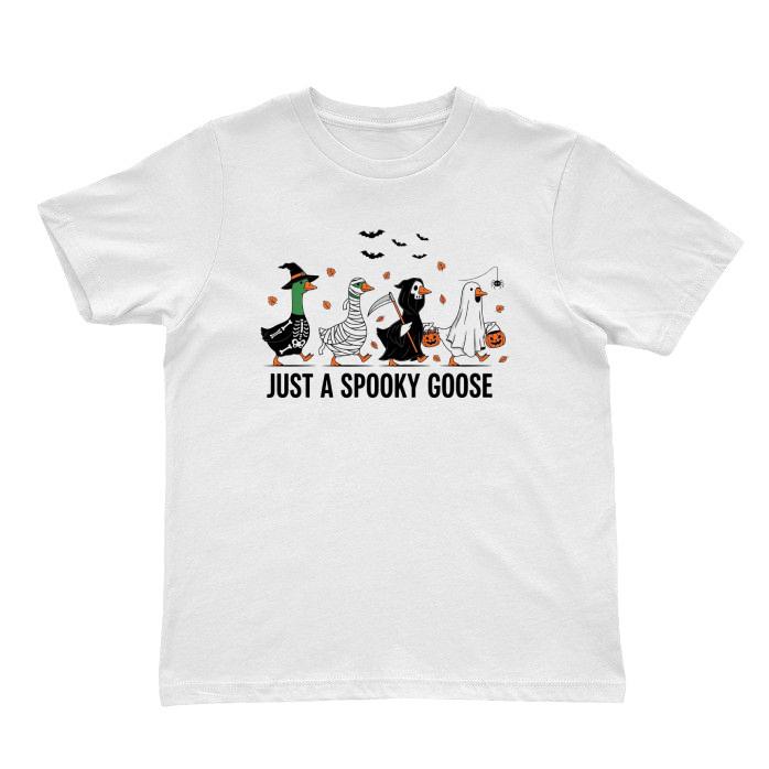 Just a Spooky Goose Halloween Shirt, Funny Halloween Goose Shirt, Goose in Tee