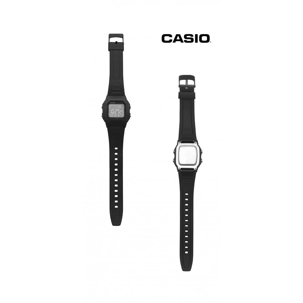 Casio W 800h 1bvdf W 800h 1b Цифровые квадратные спортивные часы Soldier для мужчин с полиуретановым ремешком