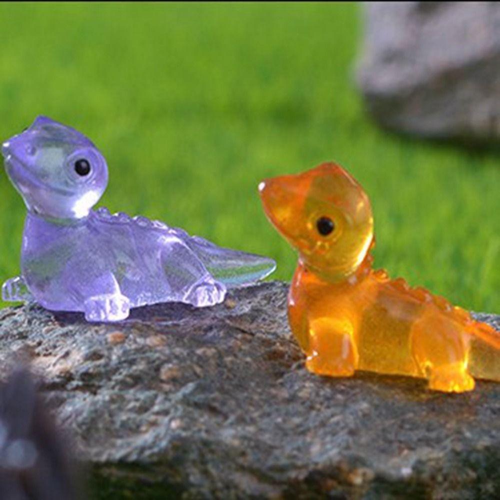 Cute Glow-in-the-dark Cute Lizard Micro Landscape Gardening Widget Cartoon DIY Material Resin Crafts DIY Accessories
