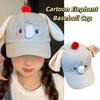 Animals Baseball Cap Cute Elephant Sun Hat Trendy Peaked Cap  Women