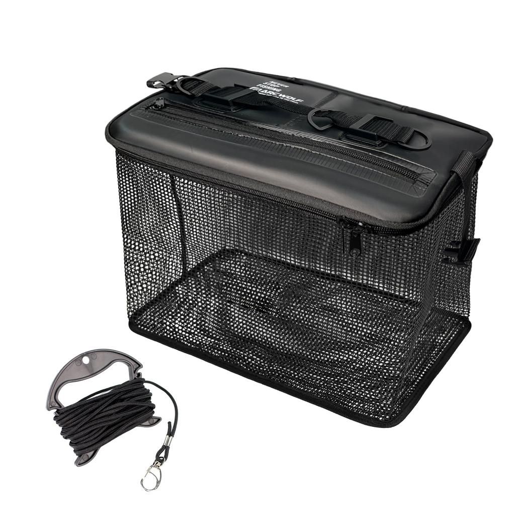 ARCWOLF Folding Floating Fishing EVA 50cm with 8m Fishing Fishing for Rock Fishing Net, Beads, Rope, Multi-functional Tackle, Case,