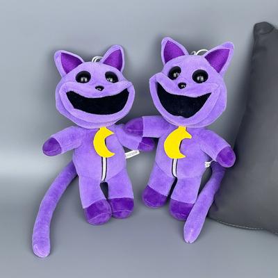 Улыбающиеся твари, мак, фиолетовый кот, игра ужасов, улыбающееся животное, монстр, плюшевая кукла