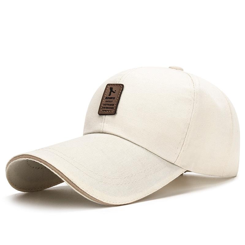 3.93 Inch Extended Brim Sandwich Baseball Hat Adjustable Classic Dad Hat Sun Protection Sport Hats Canvas Cap