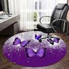 Purple Butterfly Office Carpet Chair Mats, Home Decor, Sofa Rug, Office Carpet Gift for Bedroom, Living Room, Various Rooms1118023a