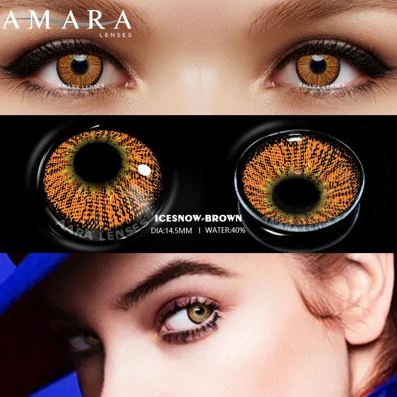 AMARA 2 шт., косплей, аниме глаза, линзы для глаз, серия ICESNOW, макияж Шаринган, красивые контактные линзы, косметические цветные линзы для глаз, глаза