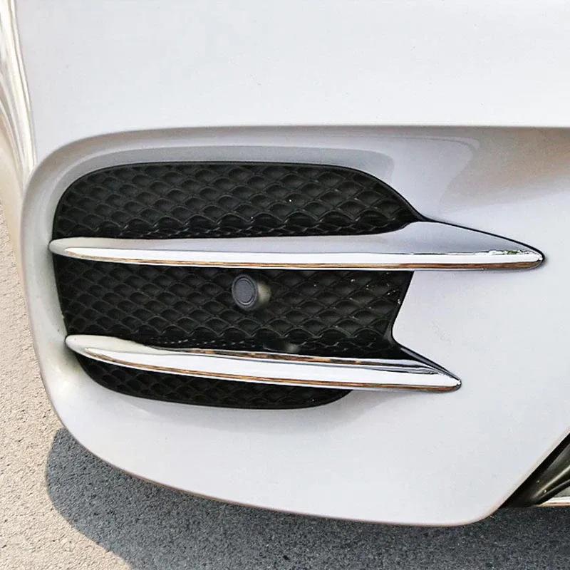 For Mercedes Benz E Class W213 2016- E43 AMG ABS Chrome Car Front Fog Lamp Cover Trim Car Accessories