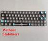 Black White Keyboard Positioning Plate Custom GH60 61 64 Keyboard Accessories 1.66mm Fr4 Ergonomic Fits Steel Plate Stabilizers