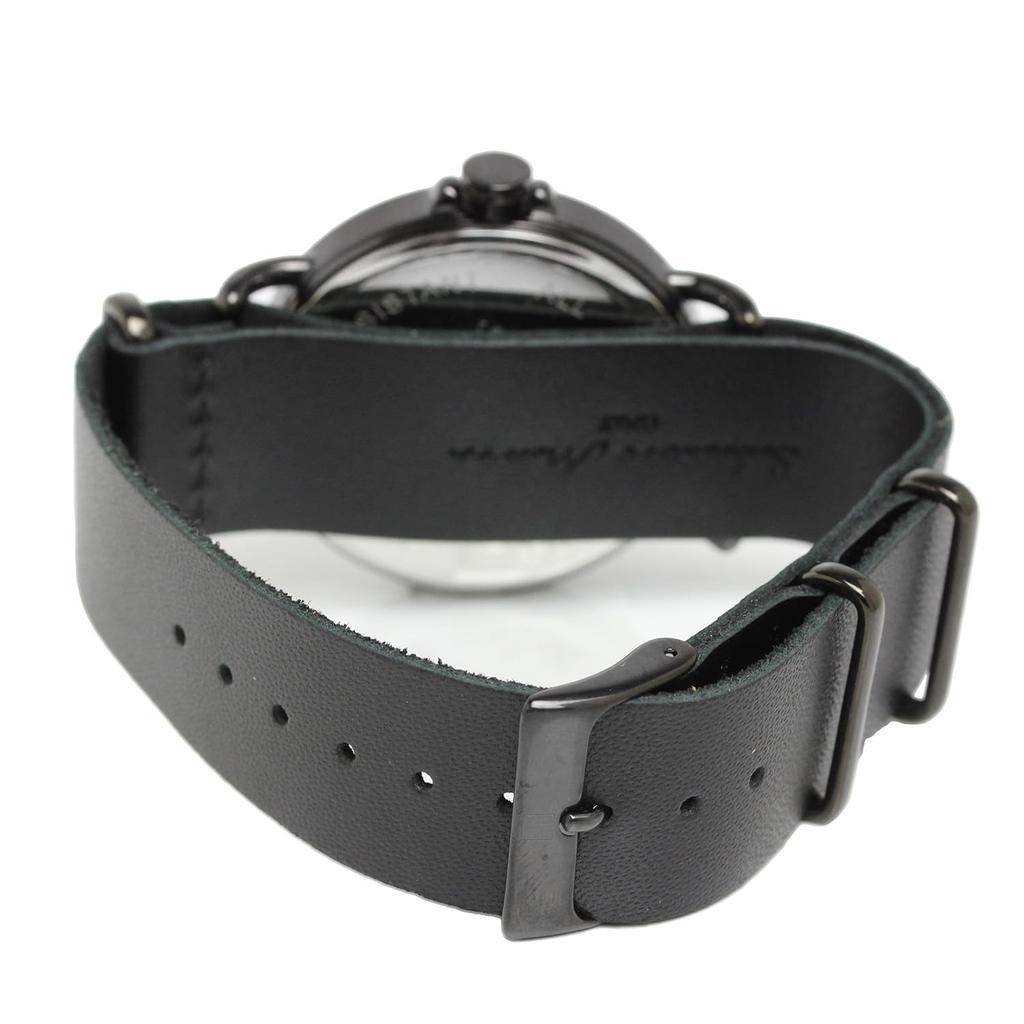 Кожаный ремешок Кожаные часы Бренд Популярный Простой [Salvatore Mara] Мужские Женские SM22104-BKBK