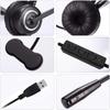 Компьютерная USB-гарнитура, наушники для колл-центра с микрофоном и шумоподавлением, проводные деловые наушники для Skype/ПК/ноутбука/Mac