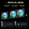 TRYX Silent PC Case Fans x ROTA SL ARGB 120 Series with ARGB Black Domestic (120mm 3) 3-Pack LEDs, [Authorized Distributor] F-R120A-AM3M-G0K