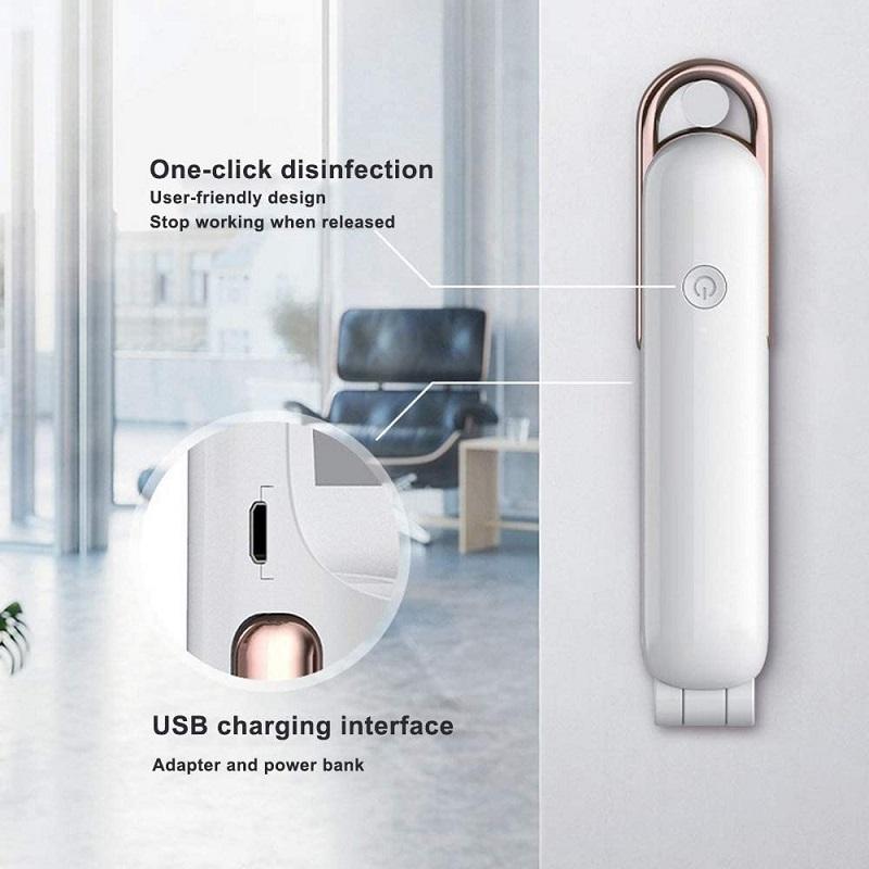 УФ-стерилизатор Ручной портативный светодиодный УФ-стерилизатор для дезинфекции Ультрафиолетовый свет Дезинфицирующее средство Перезаряжаемая дорожная палочка Стерилизатор с УФ-светом для дома