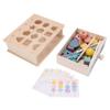Wooden Color Sorting Stacking Toys Early Learning Lacing Beads Sequencing Set for Toddlers