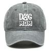 DOG MOM Print Adjustable Sun Hat Cotton Caps For Man Washed Retro Raw Brim Snapback Caps Ideal Choice For Casual Wear